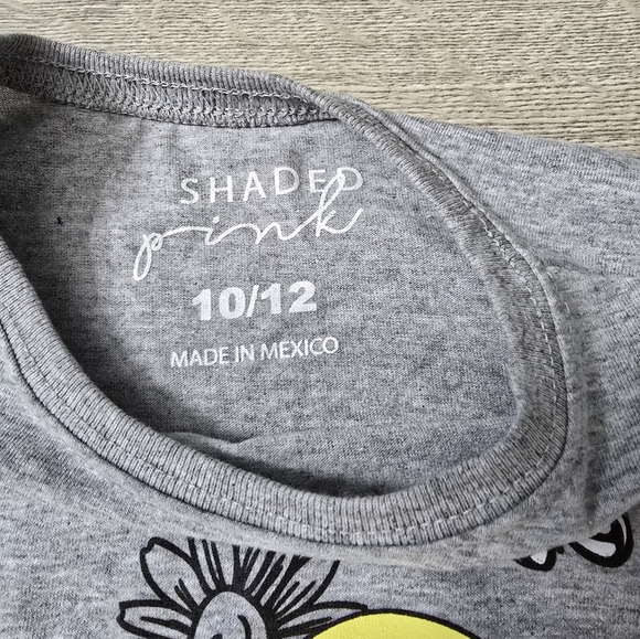 New With Tags Girls Size 10-12 Happy Mind Happy Life T-Shirt Flowers Happy Faces - Picture 4 of 7